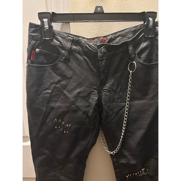 Tripp NYC flawed altered vegan leather black pants - Picture 5 of 13